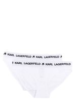 Karl Lagerfeld lot de 2 culottes à taille à logo - Blanc - thumbnail