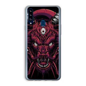 Hell Hound and Serpents: Samsung Galaxy A20s Transparant Hoesje