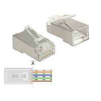 DeLOCK RJ45 Crimp+Cut Plug Cat.6 STP stekker 20 stuks