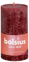 Bolsius Rustiekkaars shine 130/68 velvet red Bolsius Rustiekkaars shine 130/68 velvet red