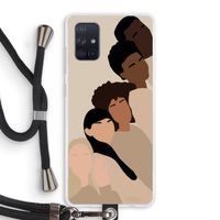Sweet creatures: Samsung Galaxy A71 Transparant Hoesje met koord