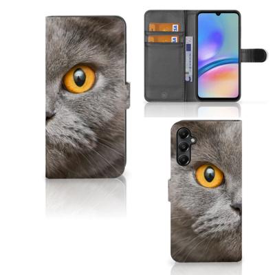 Telefoonhoesje | Met pasjeshouder | Samsung Galaxy A05s Britse Korthaar Telefoonhoesje | Met pasjeshouder | Samsung Galaxy A05s Britse Korthaar