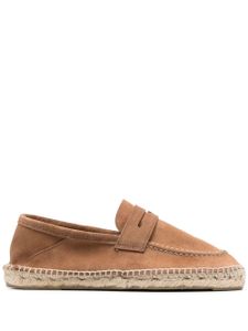 Manebi espadrilles Hamptons en daim - Marron