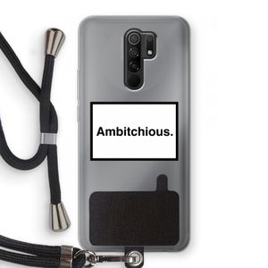 Ambitchious: Xiaomi Redmi 9 Transparant Hoesje met koord