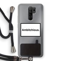 Ambitchious: Xiaomi Redmi 9 Transparant Hoesje met koord