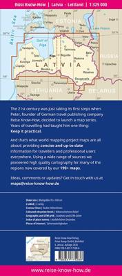 Wegenkaart - landkaart Letland | Reise Know How