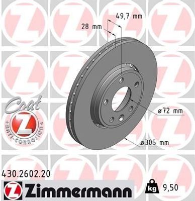 Remschijf Coat Z 430260220
