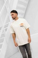 Equalité Arid Oversized T-Shirt Heren Gebroken Wit - Maat S - Kleur: Gebroken WitOranje | Soccerfanshop