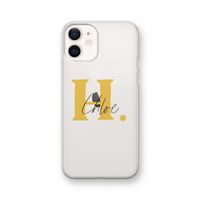 Amber Script: iPhone 12 Transparant Hoesje