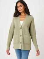 Ribgebreid vest met paillettenversiering
