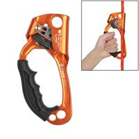 XINDA TP-8606 outdoor rotsklimmen antenne werk anti-val handheld touw grijper voor 8-12mm diameter touw links (oranje)