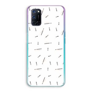 Hipster stripes: Oppo A72 Transparant Hoesje