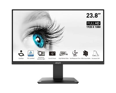 MSI Pro MP2412 computer monitor 60,5 cm (23.8") 1920 x 1080 Pixels Full HD LCD Zwart