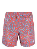 Marcelo Burlon County of Milan short de bain à imprimé cachemire - Rouge