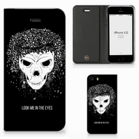 Mobiel BookCase iPhone SE|5S|5 Skull Hair - thumbnail