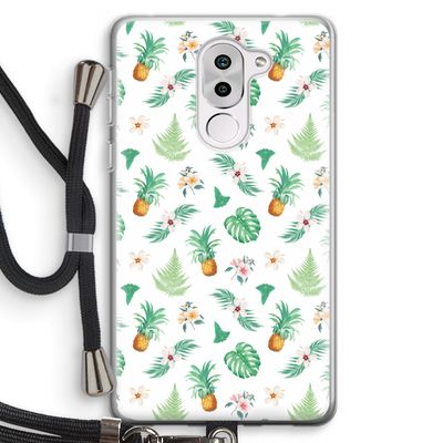 Ananas bladeren: Honor 6X Transparant Hoesje met koord