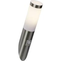 Brilliant Chorus 43697/82 Buitenlamp met bewegingsmelder (wand) LED E27 10 W RVS