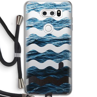 Oceaan: LG V30 Transparant Hoesje met koord
