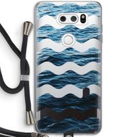 Oceaan: LG V30 Transparant Hoesje met koord