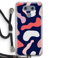 Memphis Shapes Pink: LG G6 Transparant Hoesje met koord