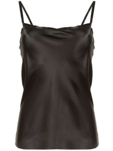 Ann Demeulemeester caraco Bleary en satin - Noir