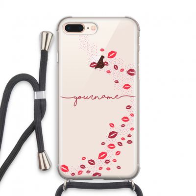 Kusjes: iPhone 7 PLUS Transparant Hoesje met koord