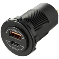 VOLTCRAFT VC-PD 60W 12/24V Power-Delivery USB-inbouwcontactdoos auto 60 W 12/24 V