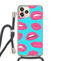 Bite my lip: iPhone 11 Pro Max Transparant Hoesje met koord