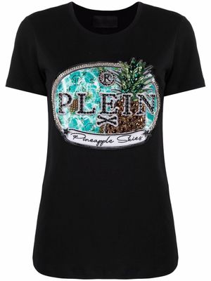 Philipp Plein t-shirt à ornements en cristal - Noir