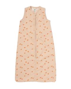 HEMA Baby Slaapzak Mouwloos Mousseline 0.5tog Vogels Beige (beige)