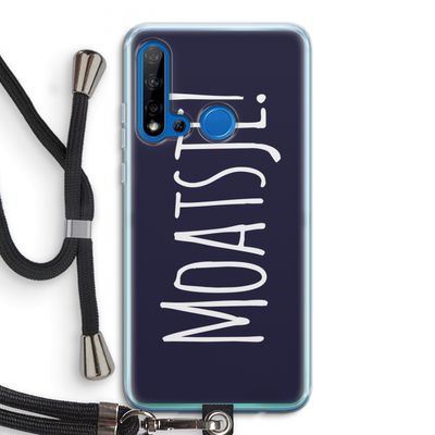 Moatsje!: Huawei P20 Lite (2019) Transparant Hoesje met koord