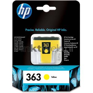 HP 363 inktcartridge 1 stuk(s) Origineel Normaal rendement Geel