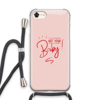 Not Your Baby: iPhone 8 Transparant Hoesje met koord
