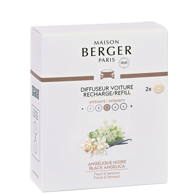 Maison Berger Navulling - voor autoparfum - Black Angelica - 2 Stuks
