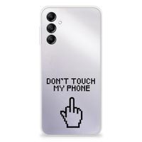 Samsung Galaxy A14 5G Silicone-hoesje Finger Don't Touch My Phone