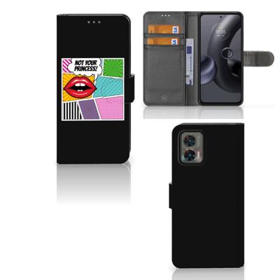 Motorola Edge 30 Neo | Wallet Case | met Pasjes | Popart Princess Motorola Edge 30 Neo | Wallet Case | met Pasjes | Popart Princess