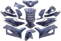 Plaatset 14-delig Edge voor Peugeot Speedfight 4 - blauw metallic