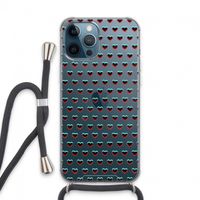Hartjes: iPhone 13 Pro Max Transparant Hoesje met koord