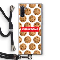 Koekerond: Samsung Galaxy Note 10 Transparant Hoesje met koord