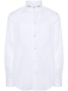 Emporio Armani chemise à détail de plastron - Blanc