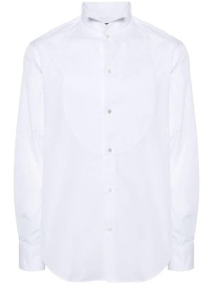 Emporio Armani chemise à détail de plastron - Blanc