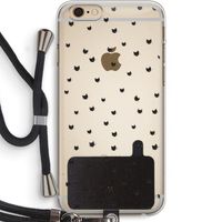 Kleine kattenkopjes: iPhone 6 PLUS / 6S PLUS Transparant Hoesje met koord