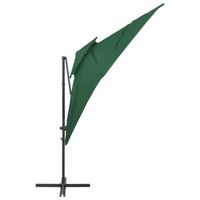 The Living Store Parasol 250x250x253 cm - Groen - PA-Coating - Aluminium - Kantelbaar - 360 graden draaibaar - thumbnail