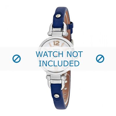 Horlogeband Fossil ES4001 Leder Blauw 8mm