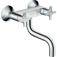 Hansgrohe Logis classic wandkeukenkraan met onder uitloop chroom 71287000 - thumbnail