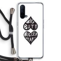 Big butt bigger heart: OnePlus Nord CE 5G Transparant Hoesje met koord