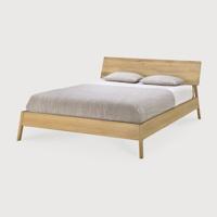 Ethnicraft Bed 'Air' Geolied Eikenhout, 180 x 200cm, kleur Naturel