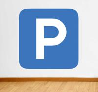 Sticker teken parking parkeerzone - thumbnail