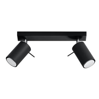 Plafondlamp RING 2 zwart