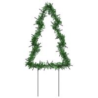 vidaXL Kerstverlichting kerstboom 3 st met grondpinnen 50 LED's 30 cm - thumbnail